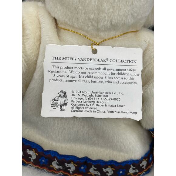 Muffy Vanderbear Muffy of the North Alaska Seal #5000 Teddy Bear 1994 Odl Bauer - Picture 4 of 6